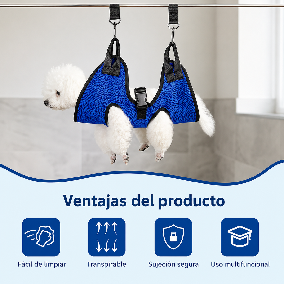 Hamaca para Perros y Gatos - Cuidado Fácil y Seguro