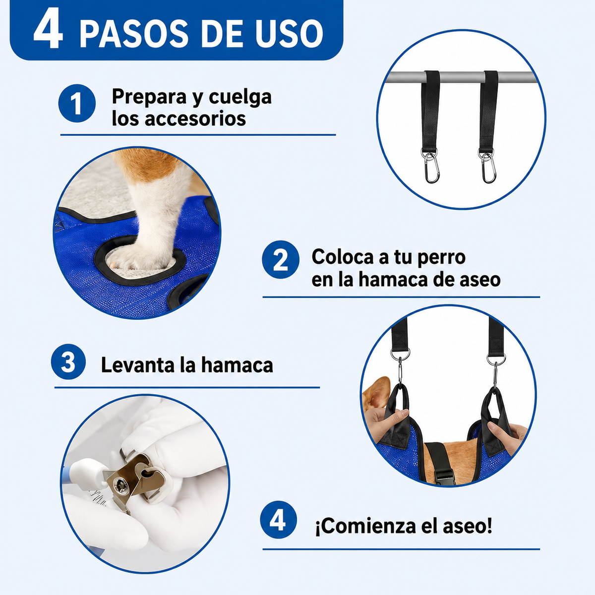 Hamaca para Perros y Gatos - Cuidado Fácil y Seguro